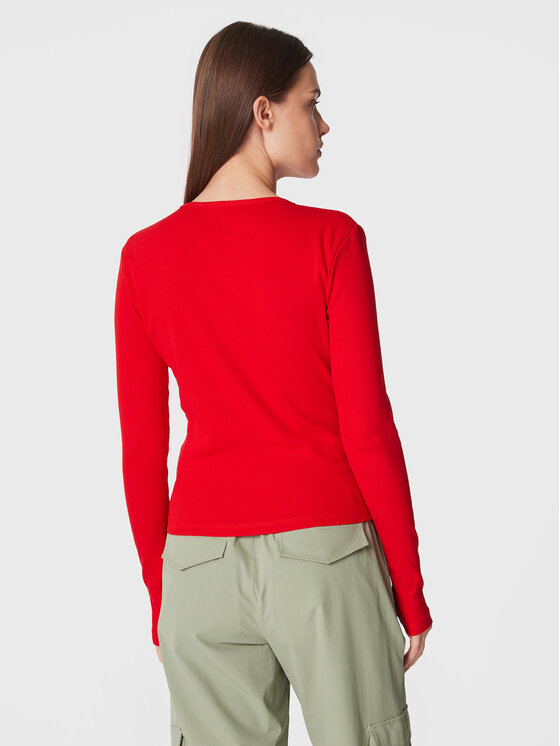 Tommy Jeans Tommy Jeans Särkpluus Essential DW0DW14277 Punane Slim Fit