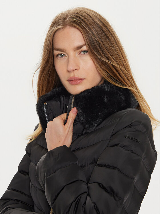 Geox Geox Pehelykabát Calithe W4626T T3122 F9000 Fekete Regular Fit