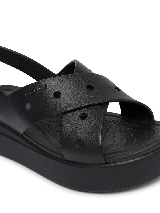 Crocs Crocs Sandály Brooklyn 4U Cross Strap Sandal 212254 Černá