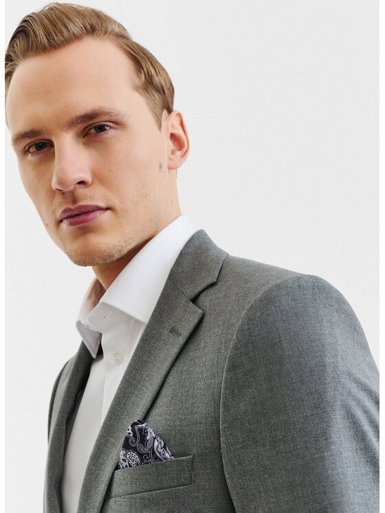 Pako Lorente Pako Lorente Marynarka P23SF-3G-005 Szary Slim Fit