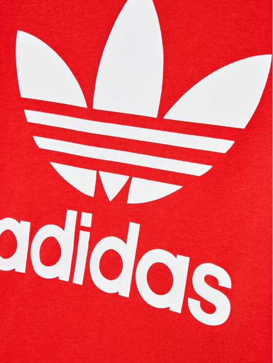 adidas T Shirt Trefoil HC1970 Rot Regular Fit Modivo