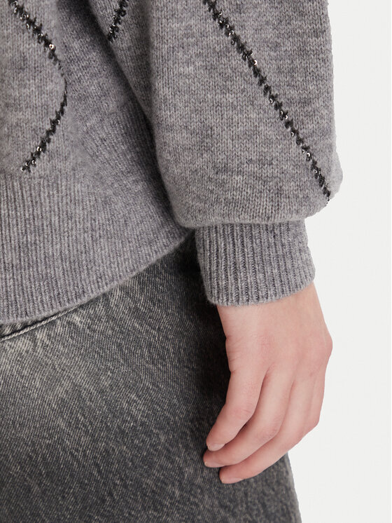 ViCOLO ViCOLO Kardigan 77070F Szary Regular Fit