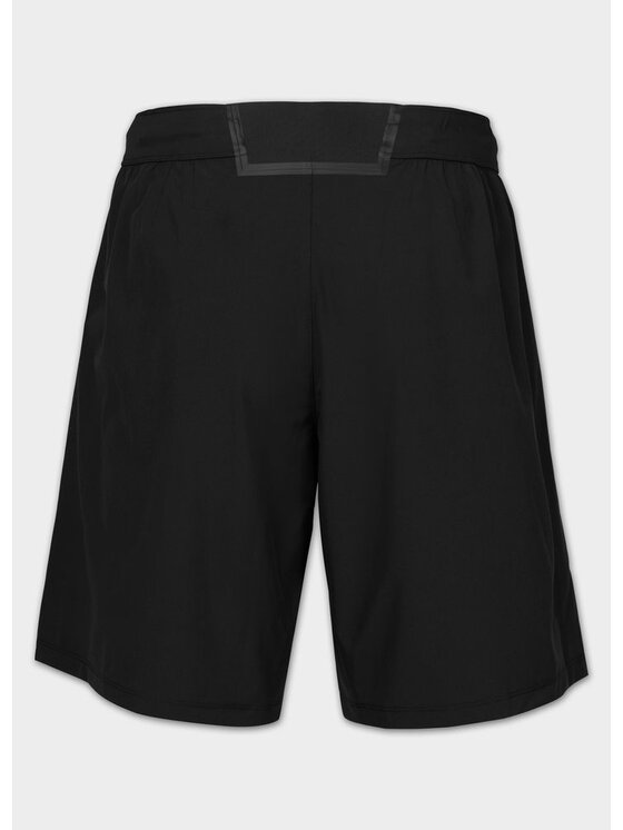 PITBULL PITBULL Szorty sportowe SMALL LOGO Czarny Regular Fit