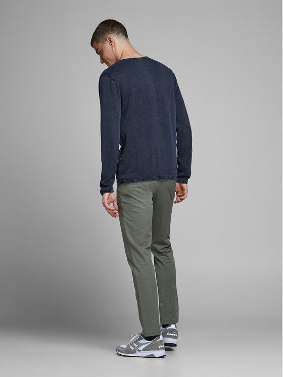 Jack&Jones Jack&Jones Džemperis Leo 12174001 Tumši zils Regular Fit