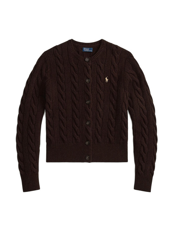 Polo Ralph Lauren Polo Ralph Lauren Кардиган 211972104007 Кафяв Slim Fit