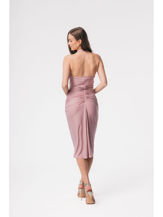 Aurora Aurora Koktejlové šaty Layla jasny róż Růžová Feminine Fit