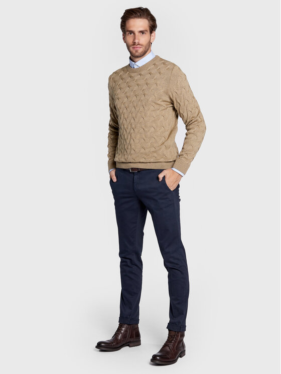 Maglione 420151 1885 Beige Regular Fit