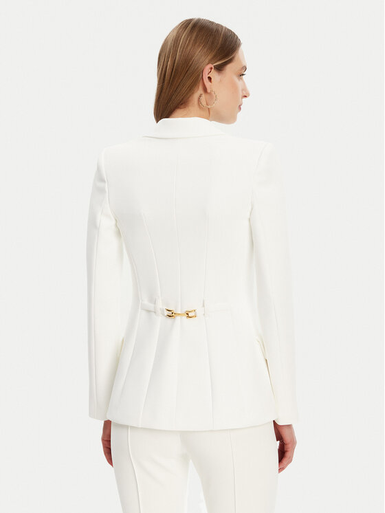 Elisabetta Franchi Elisabetta Franchi Sacou GI-144-51E2-V560 Alb Regular Fit