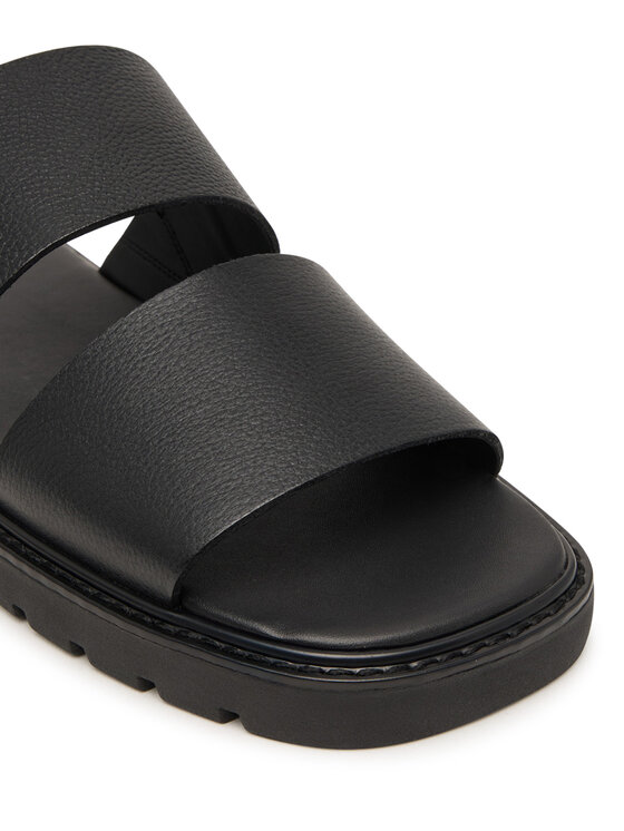 Calvin Klein Calvin Klein Šľapky Sq Molded Sandal Db Lth HM0HM02234 Čierna