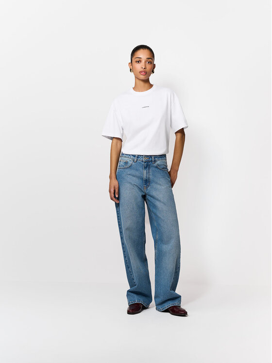 La Mania La Mania T-Shirt RIHO Biały Basic Fit