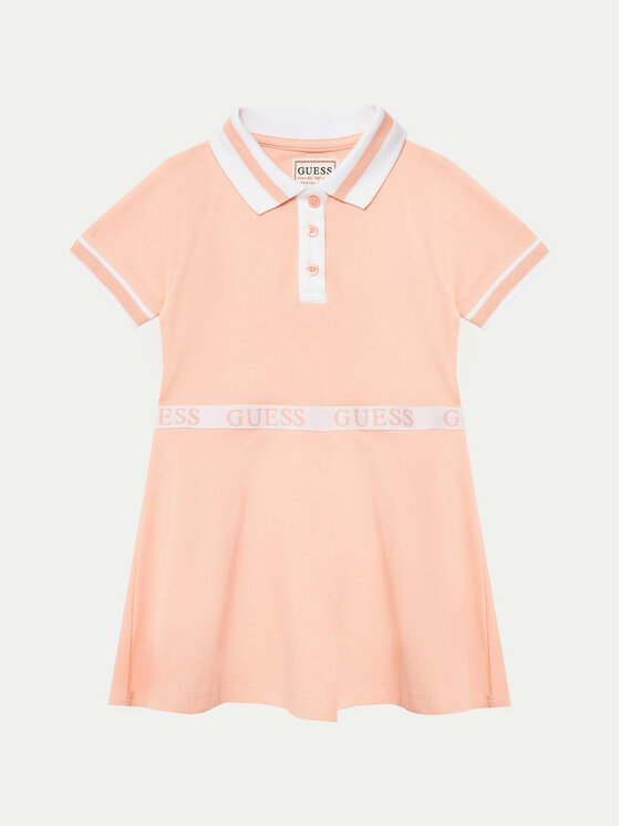 Guess Guess Kleid für den Alltag K5RK12 K7O64 Orange Regular Fit