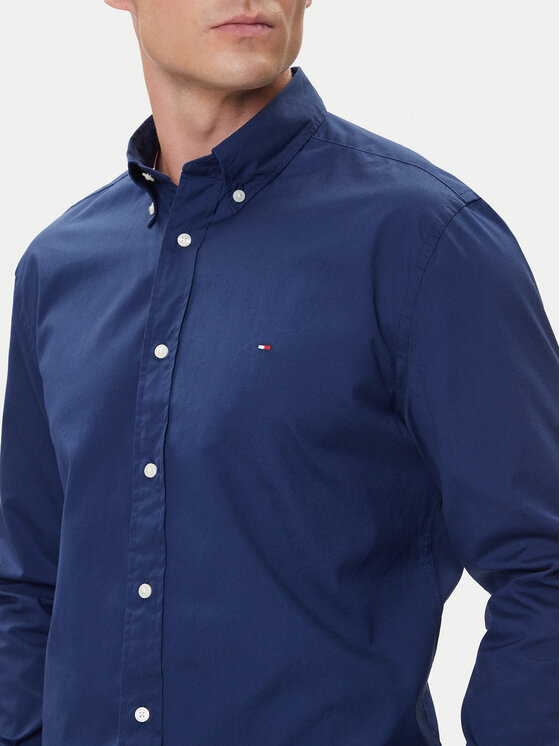 Tommy Hilfiger Tommy Hilfiger Πουκάμισο MW0MW37550 Σκούρο μπλε Regular Fit