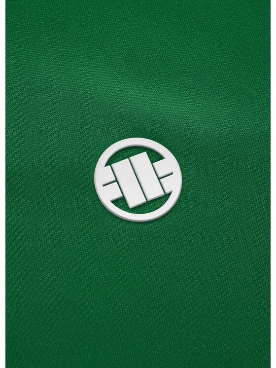 PITBULL PITBULL Bluza Oldschool Tape Logo Zielony Regular Fit