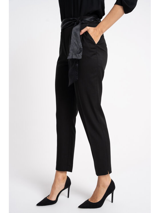 CLICK CLICK Παντελόνι υφασμάτινο 30-358 Μαύρο Slim Fit
