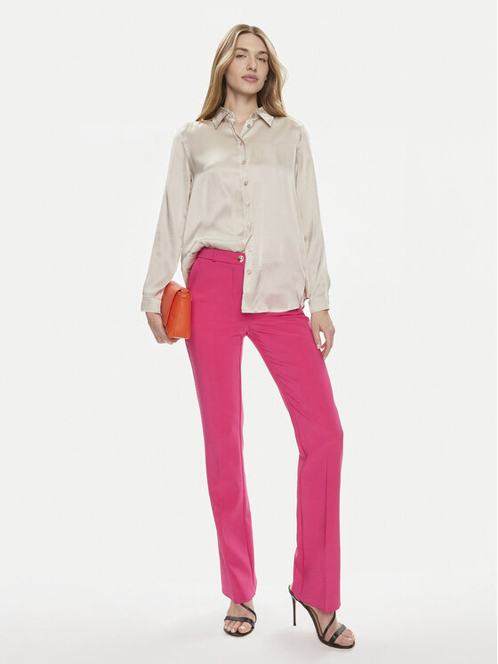 Rinascimento Rinascimento Pantaloni di tessuto CFC0118270003 Rosa Regular Fit