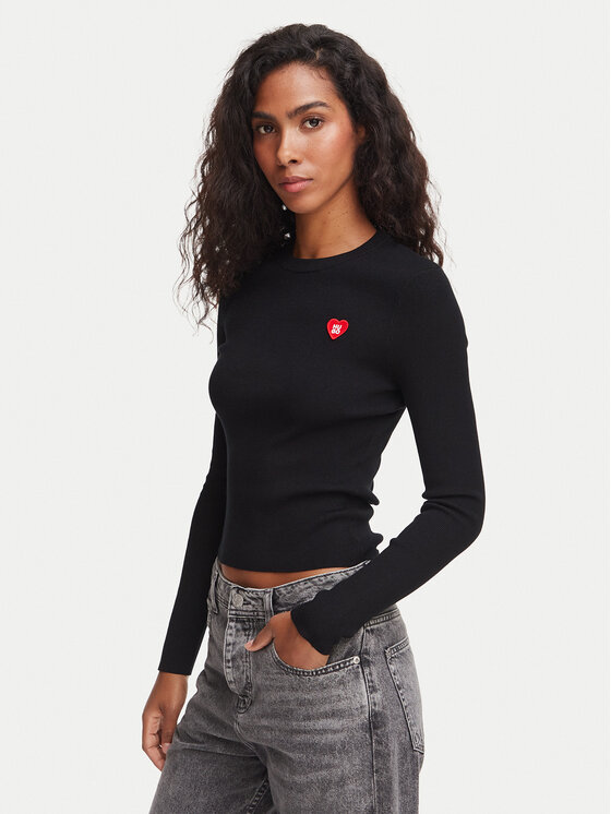 HUGO HUGO Sweater Sarpha 50554317 Fekete Slim Fit