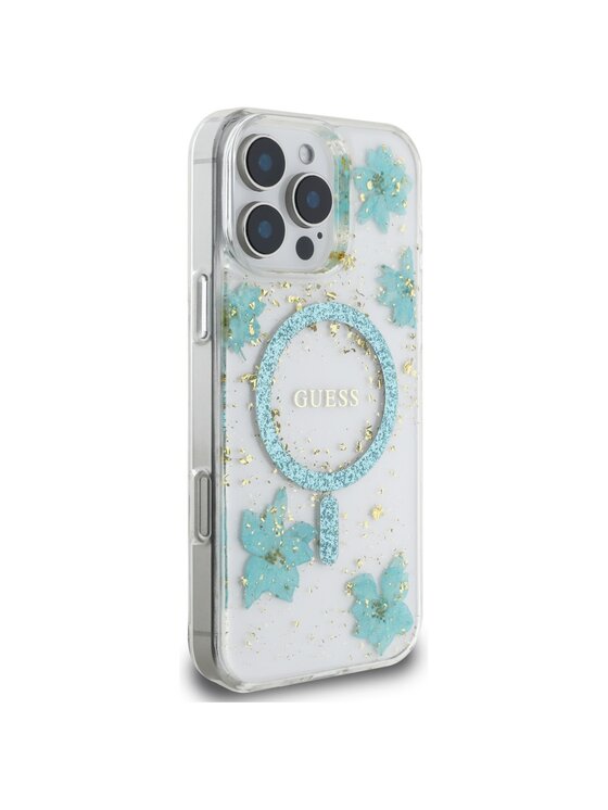 Guess Guess Etui na telefon Apple iPhone 16 Pro Max Turkusowy