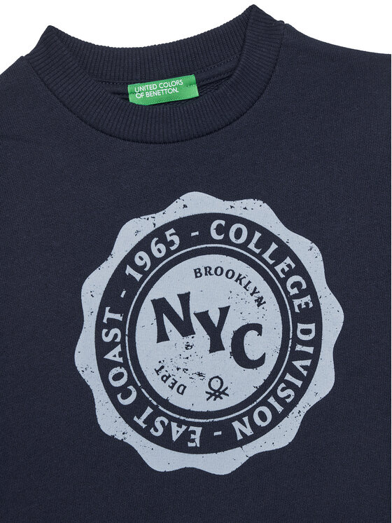 United Colors Of Benetton United Colors Of Benetton Світшот 3J68G10KN Cиній Relaxed Fit