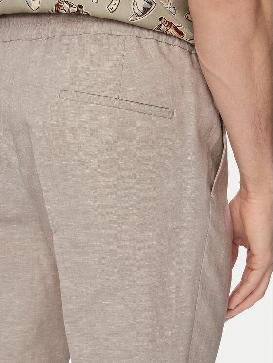 HUGO HUGO Szövet nadrág Getlin 50559695 Világosbarna Slim Fit