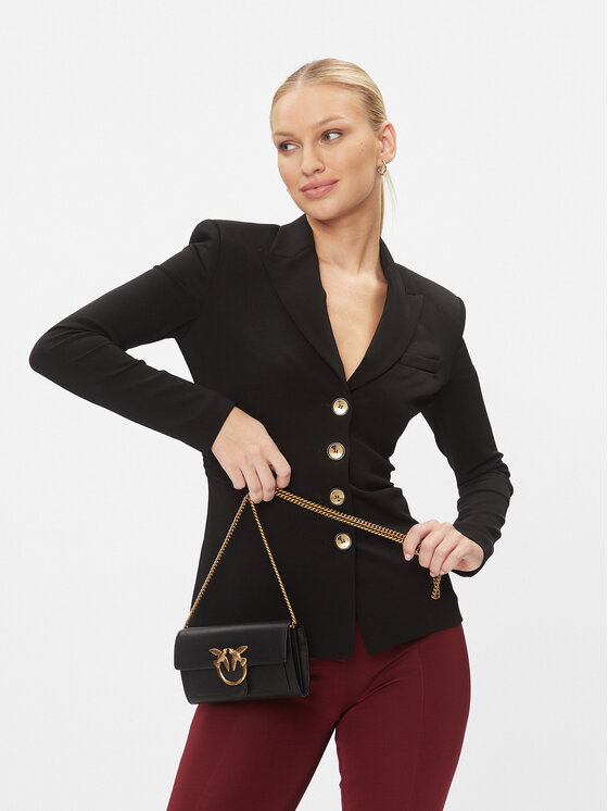 PINKO Pinko Soma Love One Wallet C PE 23 PLTT 100062 A0F1 Melns