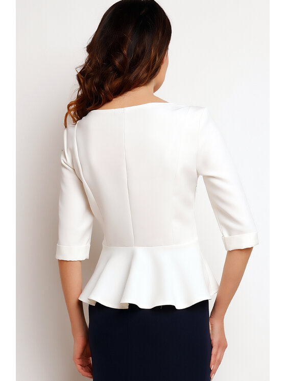 Infinite You Infinite You Bluzka M075 Écru Basic Fit