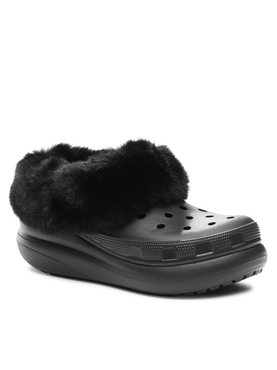 Crocs Crocs Pantoletten Crocs Furever Crush Clog 208446 Schwarz