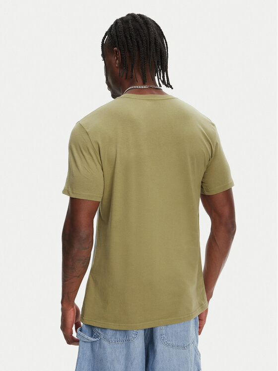Quiksilver Quiksilver Tričko Ev Three Seas Ss EQYZT08051 Kaki Regular Fit
