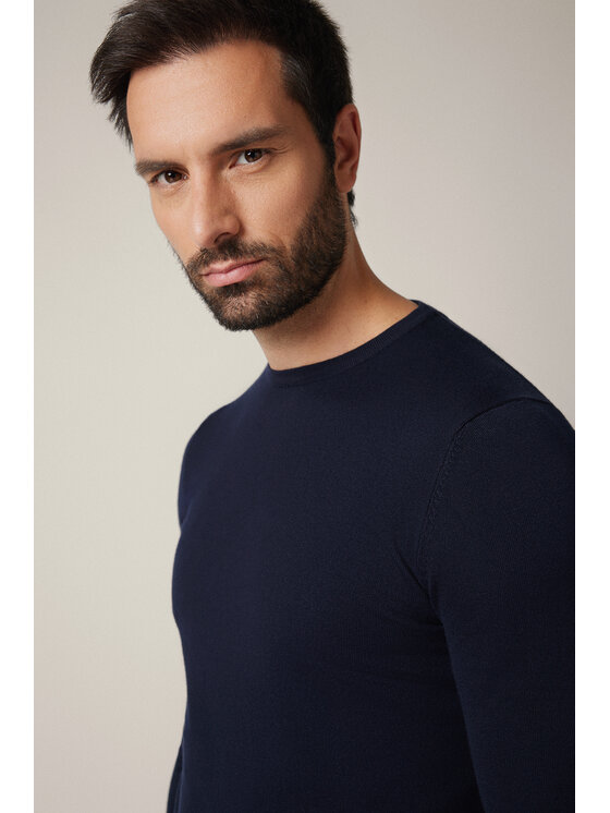 Lancerto Lancerto Sweter Luell SW073225000055 Granatowy Regular Fit