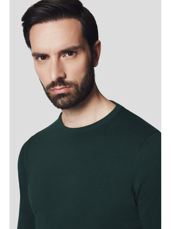 Lancerto Lancerto Sweter Simen SW073224000052 Zielony Regular Fit