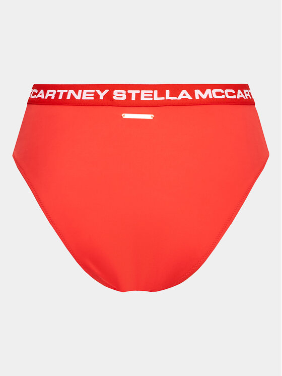 Stella McCartney Stella McCartney Spodnji del bikini Logo Classic S7B2C1890.63012 Rdeča