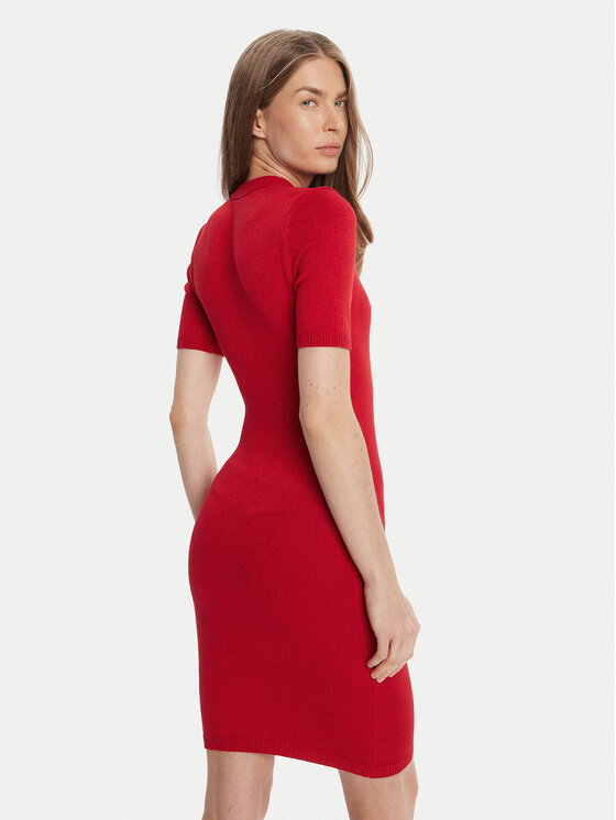 HUGO HUGO Trikotāžas kleita Sbloggy 50543324 Sarkans Slim Fit
