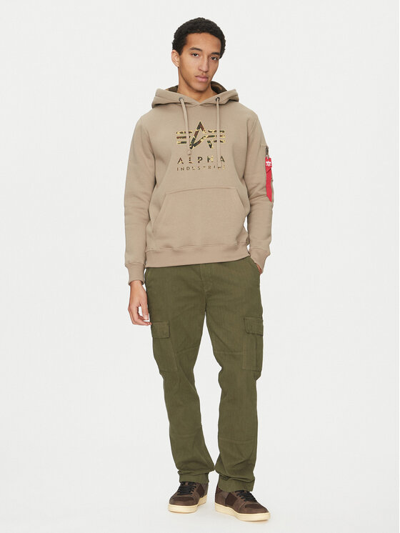 Alpha Industries Alpha Industries Majica dugih rukava Camo Tpu 146337 Bež Regular Fit