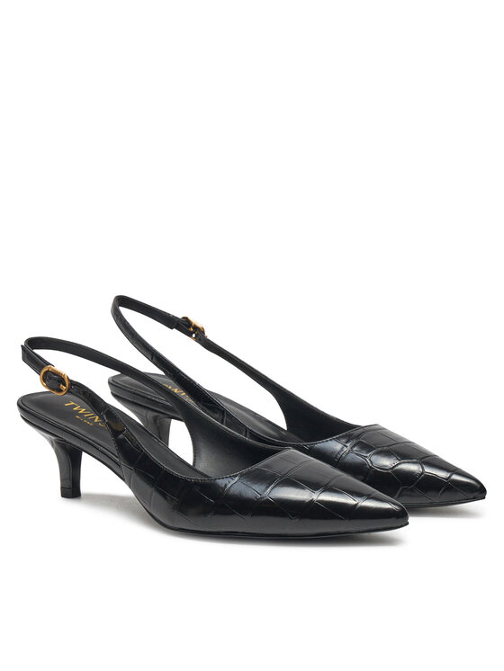 TWINSET TWINSET Sandály 242TGT210 Černá