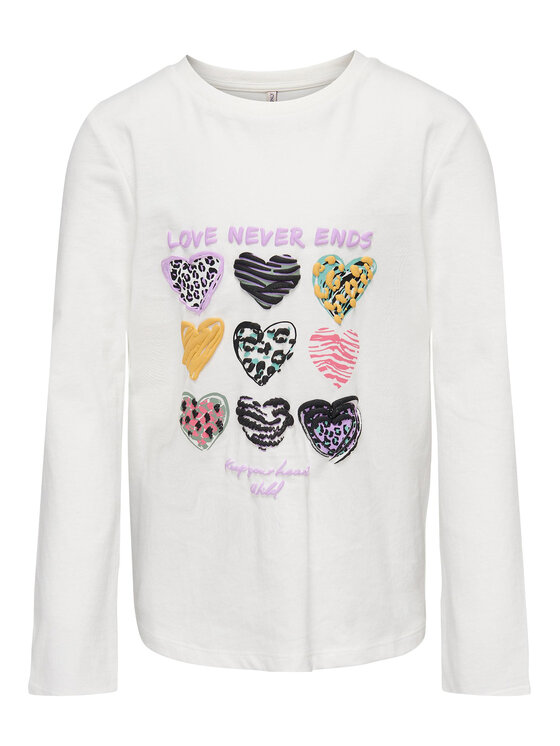 Kids ONLY Kids ONLY Bluse Hollie 15275495 Weiß Regular Fit