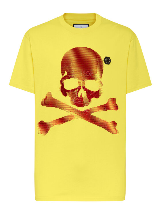 PHILIPP PLEIN PHILIPP PLEIN Tričko 1873 Žltá Regular Fit