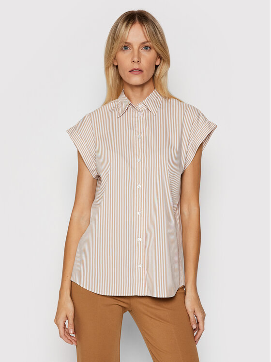 Blusa C_Bemirta 50451402 Beige Relaxed Fit