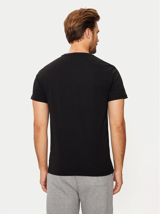 4F 4F T-särk 4FWMM00TTSHM1844 Must Regular Fit