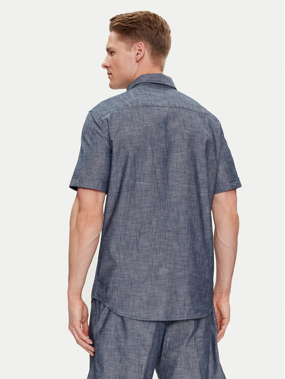 United Colors Of Benetton United Colors Of Benetton Camicia 5WV1UQ03P Blu Regular Fit