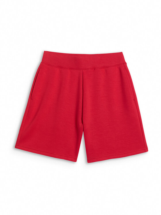 4F 4F Szorty sportowe STREFA KIBICA Czerwony Regular Fit