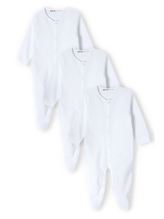 minoti minoti Pajac 13babybasic 1 Biały Regular Fit