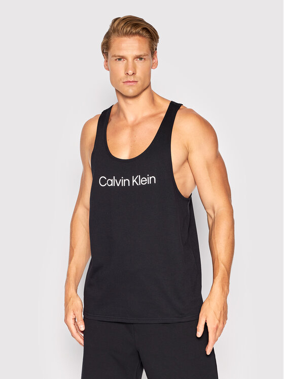 Calvin Klein Performance Tank top 00GMT2K105 Czarny Regular Fit