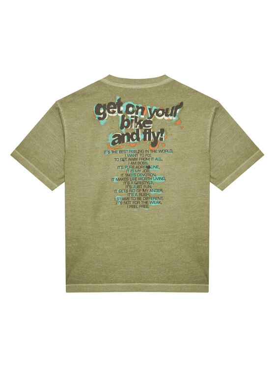 United Colors Of Benetton United Colors Of Benetton T-Shirt 3PCMC10N7 Zielony Regular Fit