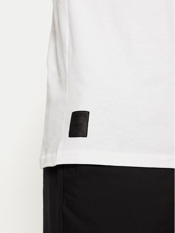 Puma Puma Тишърт One Piece 624665 Бял Regular Fit