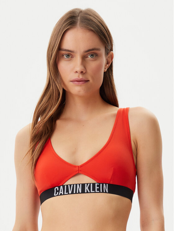 Női Bikini felső Calvin Klein Swimwear, Méret: S, Piros, KW0KW02745