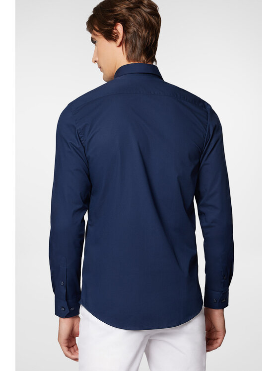 Próchnik Próchnik Koszula PM49 KO073224000046 Granatowy Slim Fit