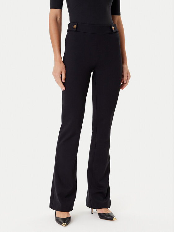 Guess Spodnie materiałowe W5YB0I KCMU2 Czarny Regular Fit