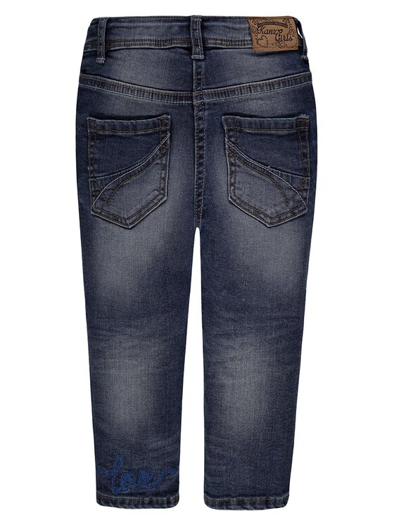 Kanz Kanz Spodnie materiałowe 1833054-0013 Granatowy Basic Fit