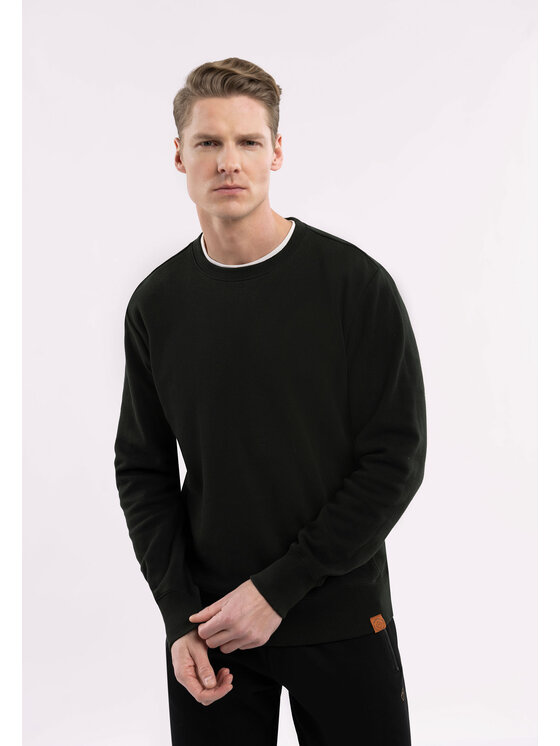 Volcano Volcano Bluza B-TERON Zielony Regular Fit