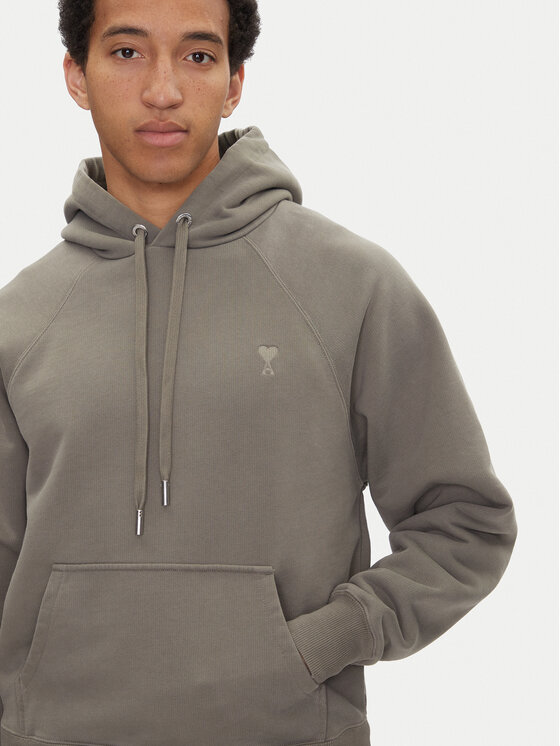 AMI PARIS AMI PARIS Μπλούζα USW274.747 Χακί Regular Fit