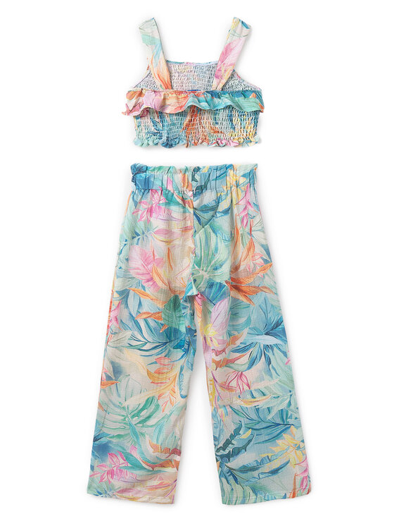 Mayoral Mayoral Komplet top i spodnie 6542 Kolorowy Relaxed Fit